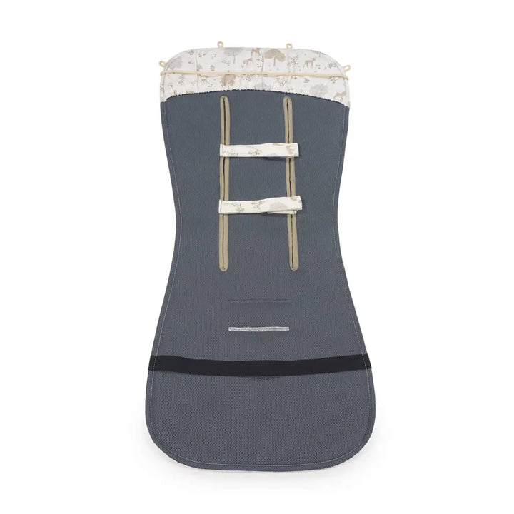 Pasito a Pasito Nara Universal Stroller Seat Liner, 100% Cotton with Breathable Backrest and Adjustable Opening