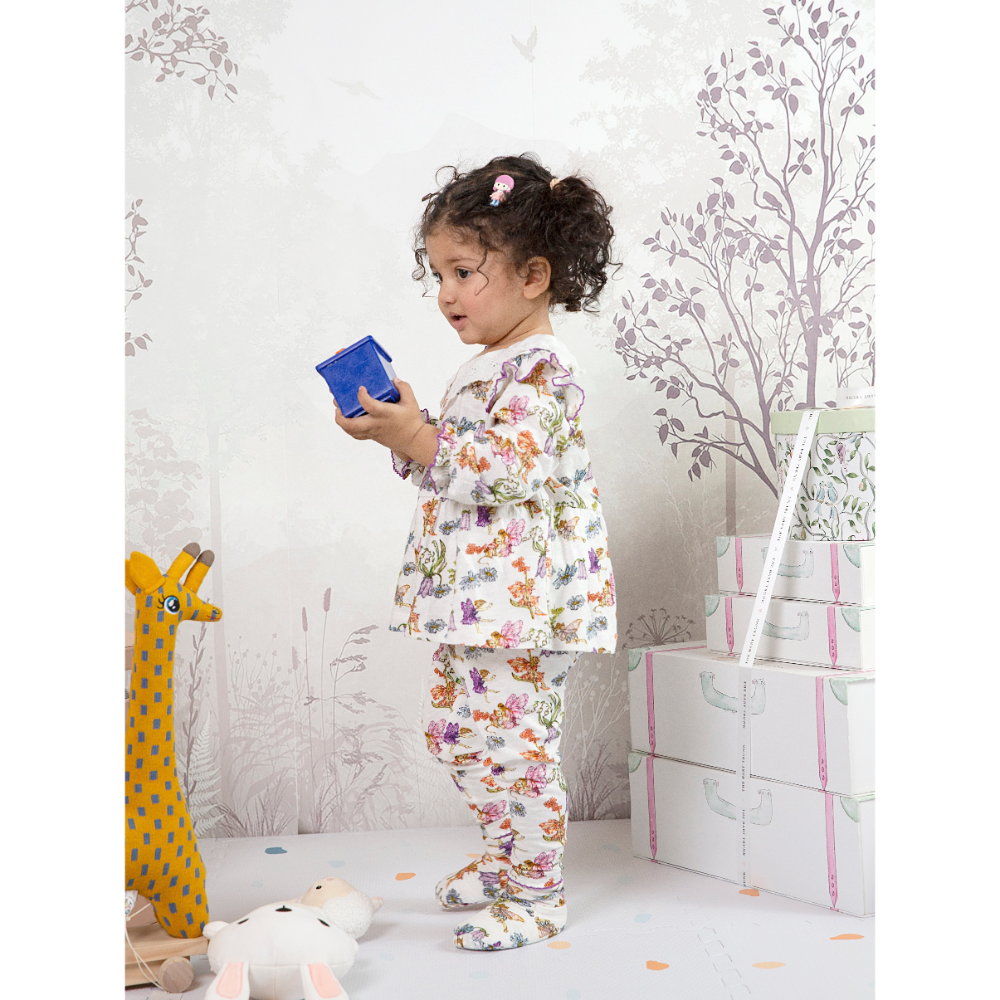 The Baby Trunk Organic Cotton Embroidered Coord Set – Gift Box for Baby Girls