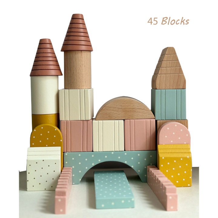 Playbox Wooden Building Blocks Toys Set - Large