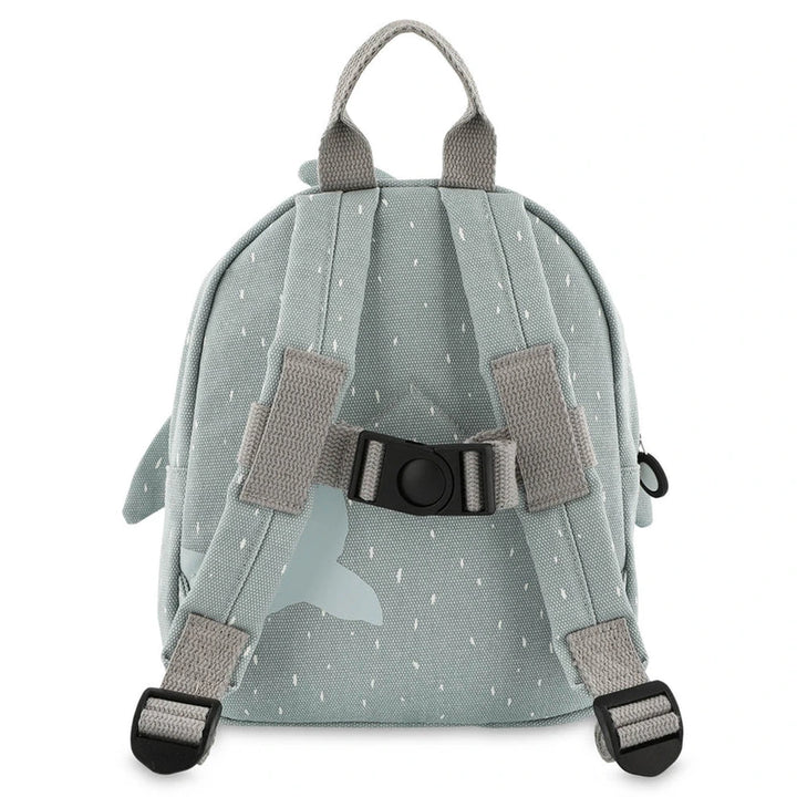 Trixie Small Kids Backpack for Toddlers | Lightweight Water-Repellent Daycare &amp; Travel Bag with Adjustable Padded Straps, Front Pocket &amp; Name Tag | 2 Years Onwards | Mr. Shark