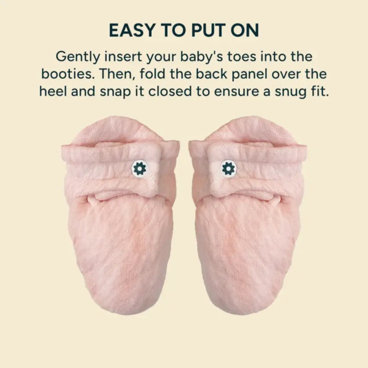 Nintara Soft Cotton Baby Booties | Pretty Pink