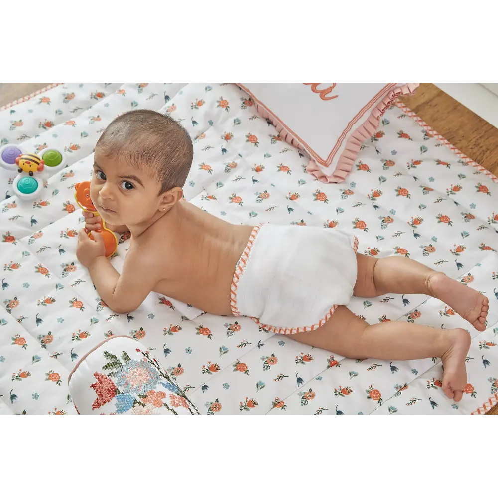 Annasimona Kids Blossom Premium Cotton Play Mat - Blossom - ONE SIZE