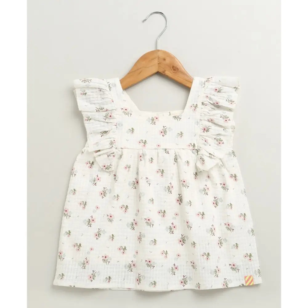 Sweetlime By AS Blossom Whisper Ruffle Co-ord Set
