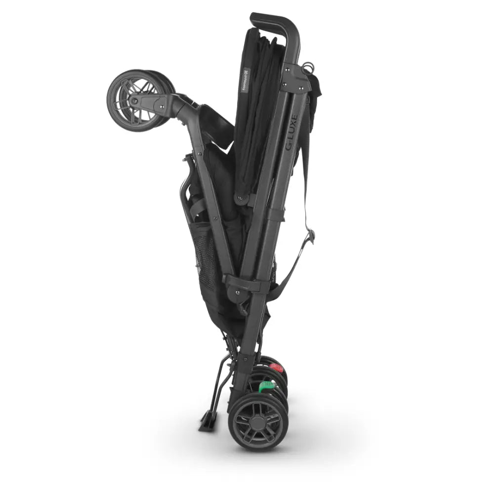 UPPAbaby G-Luxe Lightweight Compact Stroller, Easy Fold, Flat Recline, Travel Friendly, Includes Cup Holder, Carry Strap, Sun Canopy up to 4 years - Charcoal/Greyson