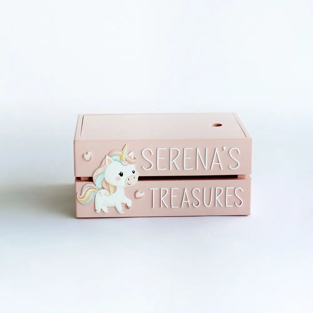 The Tiny Trove My Treasure Box (Unicorn) - Pink