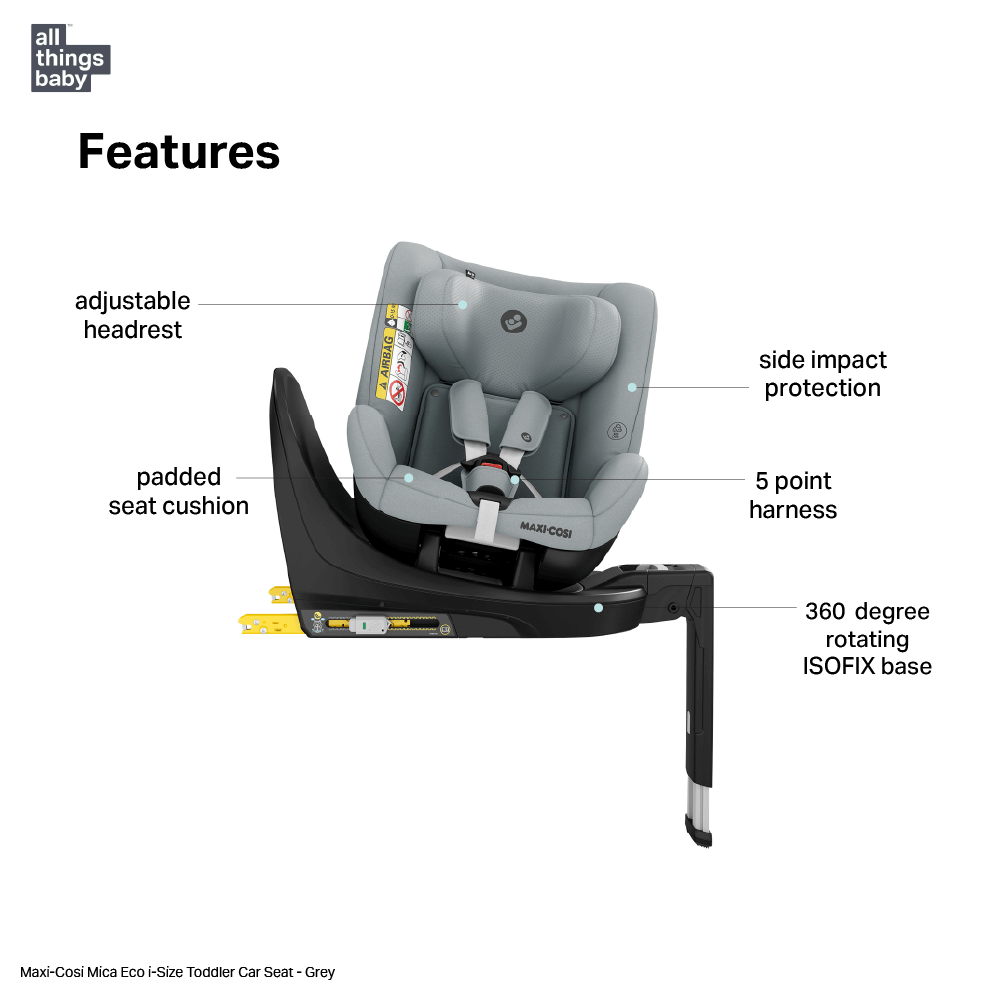 maxi cosi mica base Maxi-Cosi Mica S i-Size Toddler Car Seat, Rear & Forward-Facing, Adjus – AllThingsBaby.com