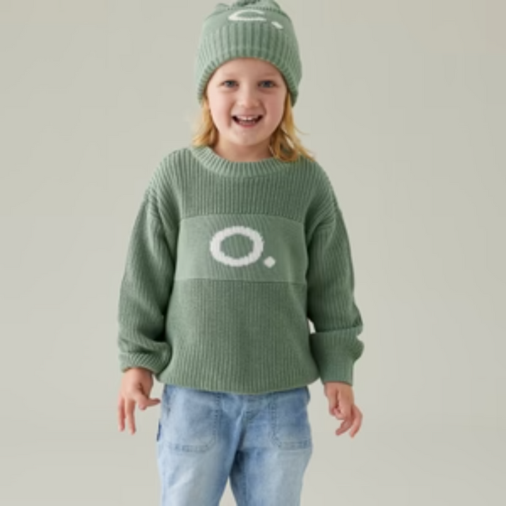 NamelyCo Personalised Letter Jumper - Lily Pad
