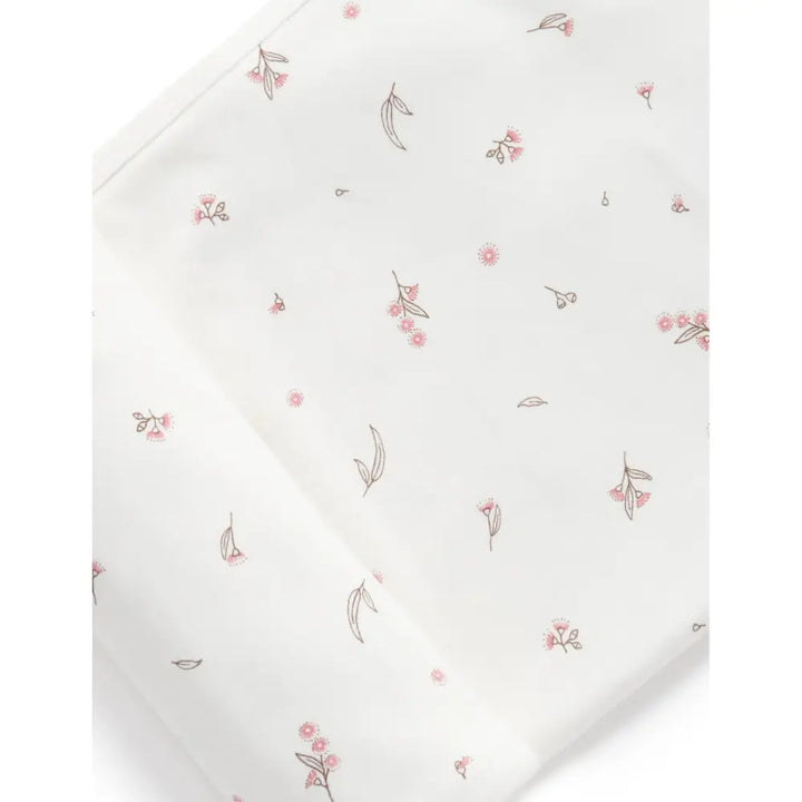 Purebaby Unisex Organic Cotton Bunny Rug &amp; Snookie Pack - Vanilla Blossom