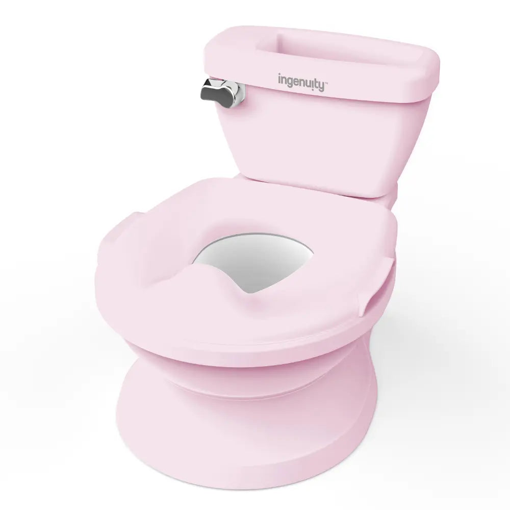 Ingenuity My Size Potty Pro 2-in-1 Toddler Potty Training Toilet with Flush Sound &amp; Detachable Potty Ring, 18 - 60 months, c