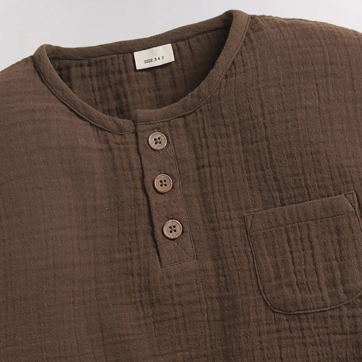 Cot &amp; Candy Baby Organic Boys Cordset - Cocoa Whisper