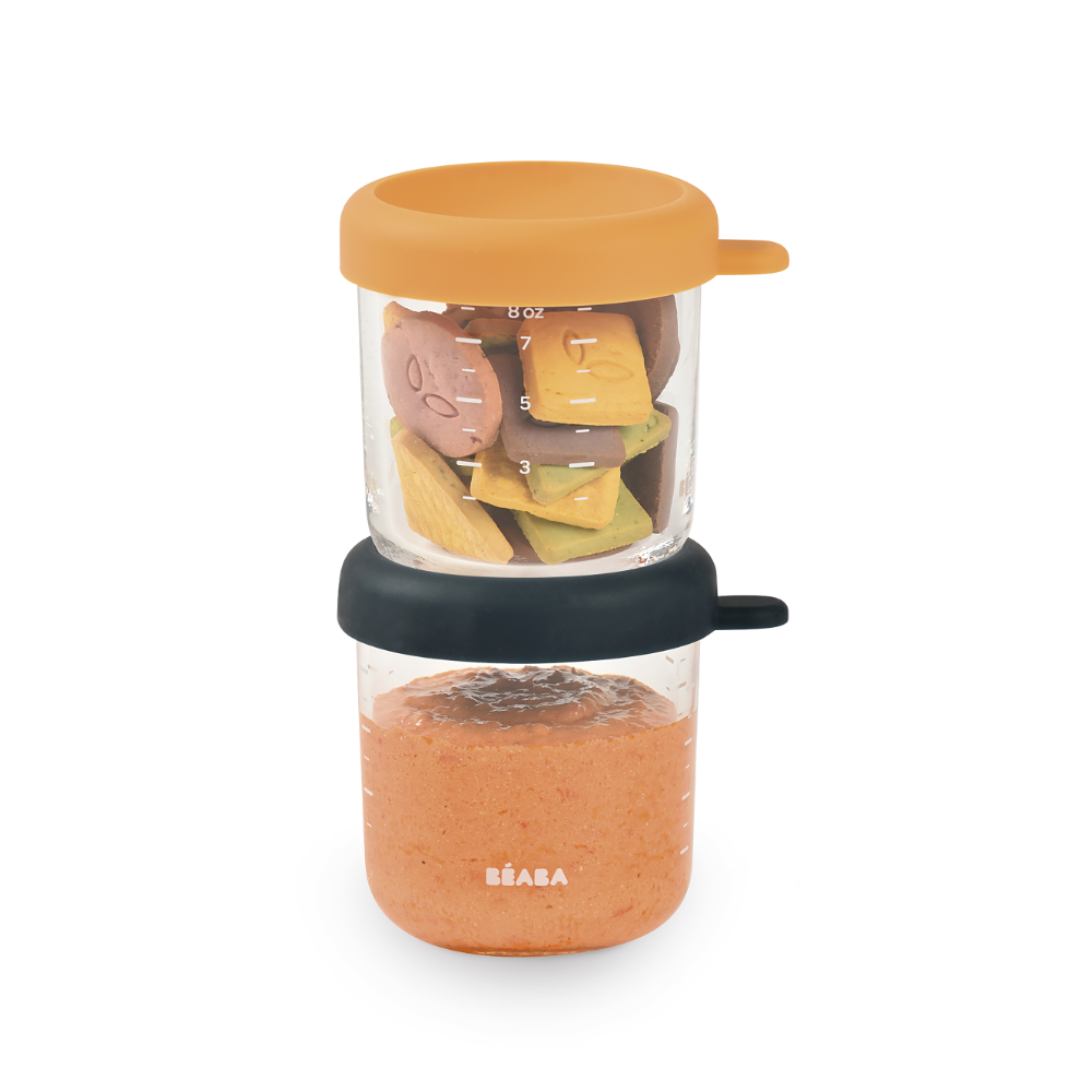 Beaba Set of 2 Glass Food Storage Containers 250 ml