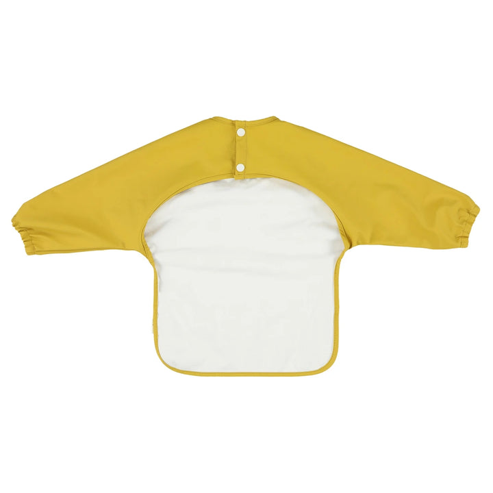 Trixie Waterproof Long Sleeve Baby Bib | Full-Coverage Feeding Bib with Food Catcher Pocket &amp; Easy-Clean Design | 6 Months Onwards | Mr. Lion