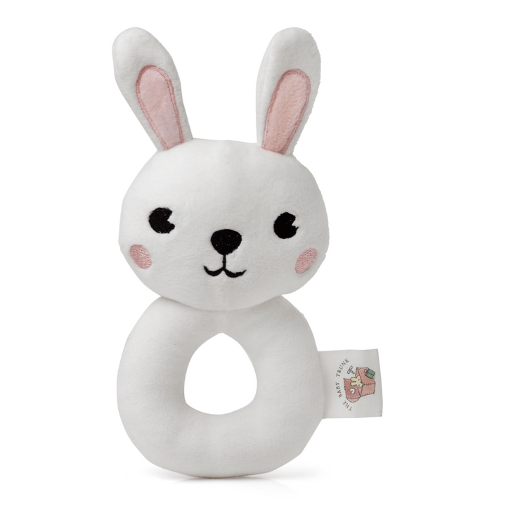 The Baby Trunk Baby Children Cosy Blanket &amp; Bunny Rattle Gift Set Box (Pack Of 2) Newborn Baby
