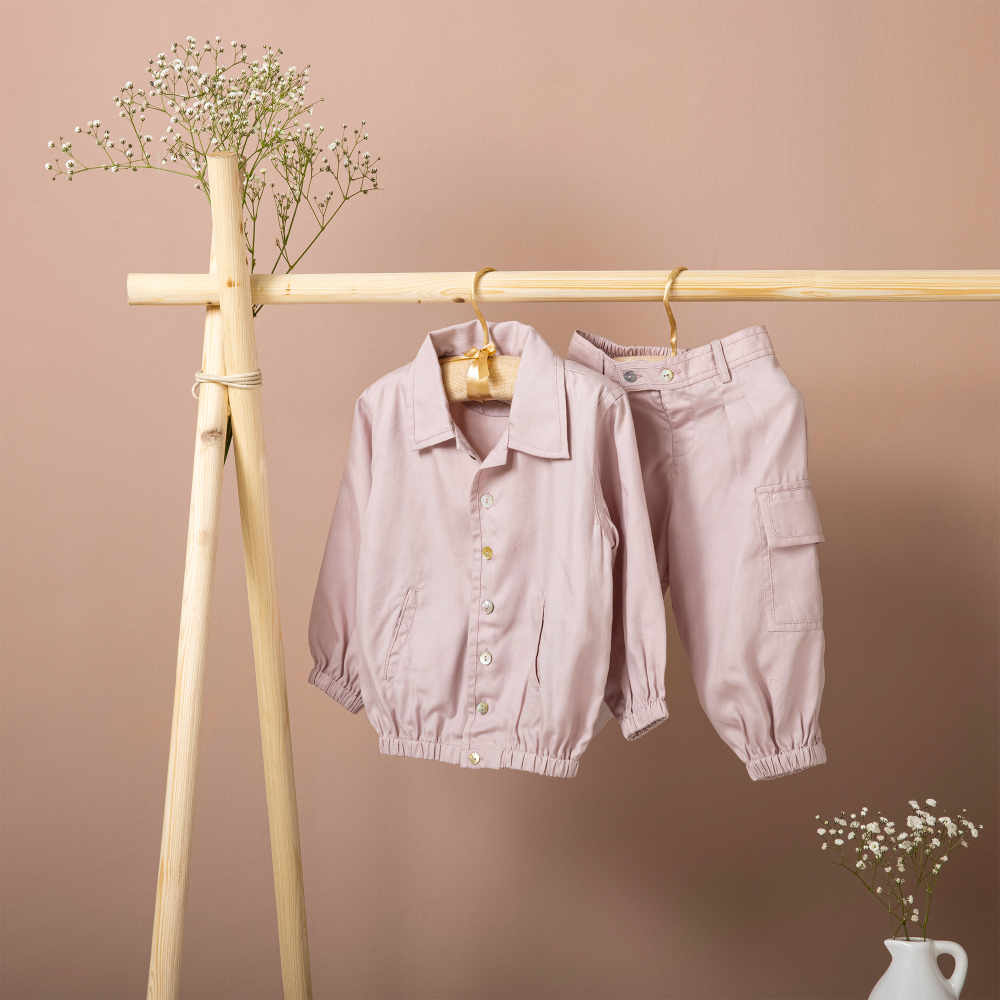 Baby Forest Poshaak Solid Shirt & Trouser Set