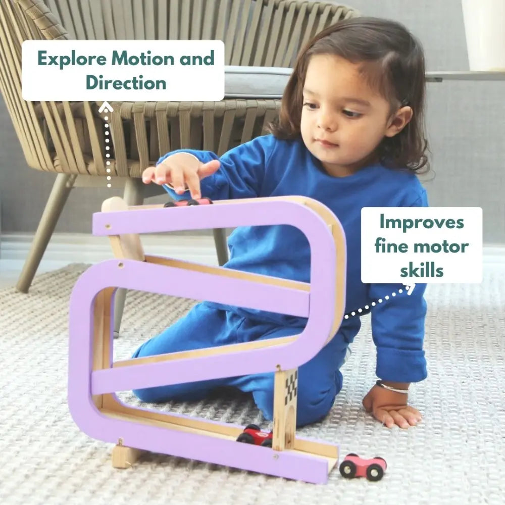 Curious Cub Montessori Box 8 | 8-Piece Wooden Toddler Toy Kit | Car Tracker, Bird Feeder &amp; More | 16+ Months