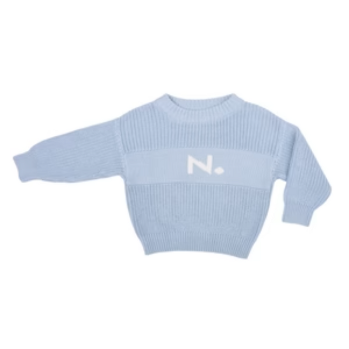 NamelyCo Personalised Letter Jumper - Kentucky Blue