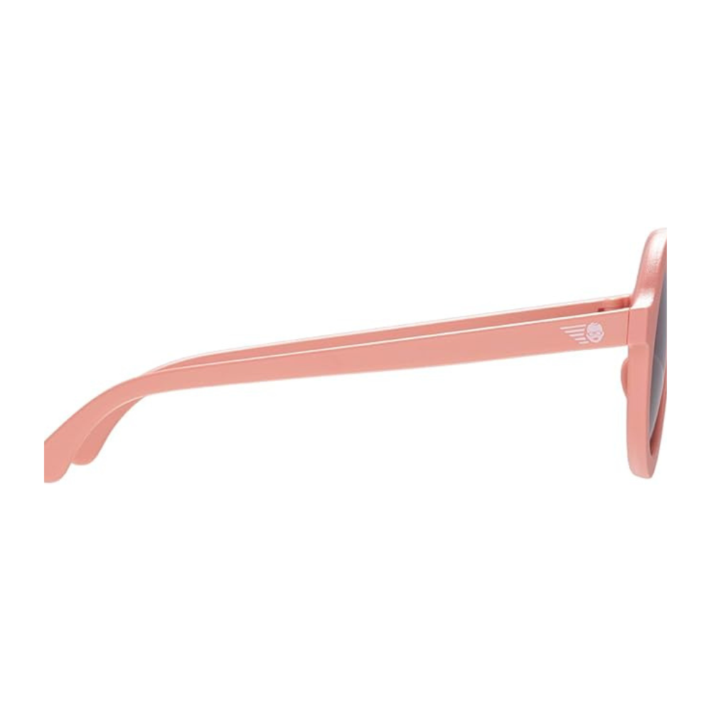 Babiators Round Sunglasses: Peach | Amber Lens | Ages 3-5