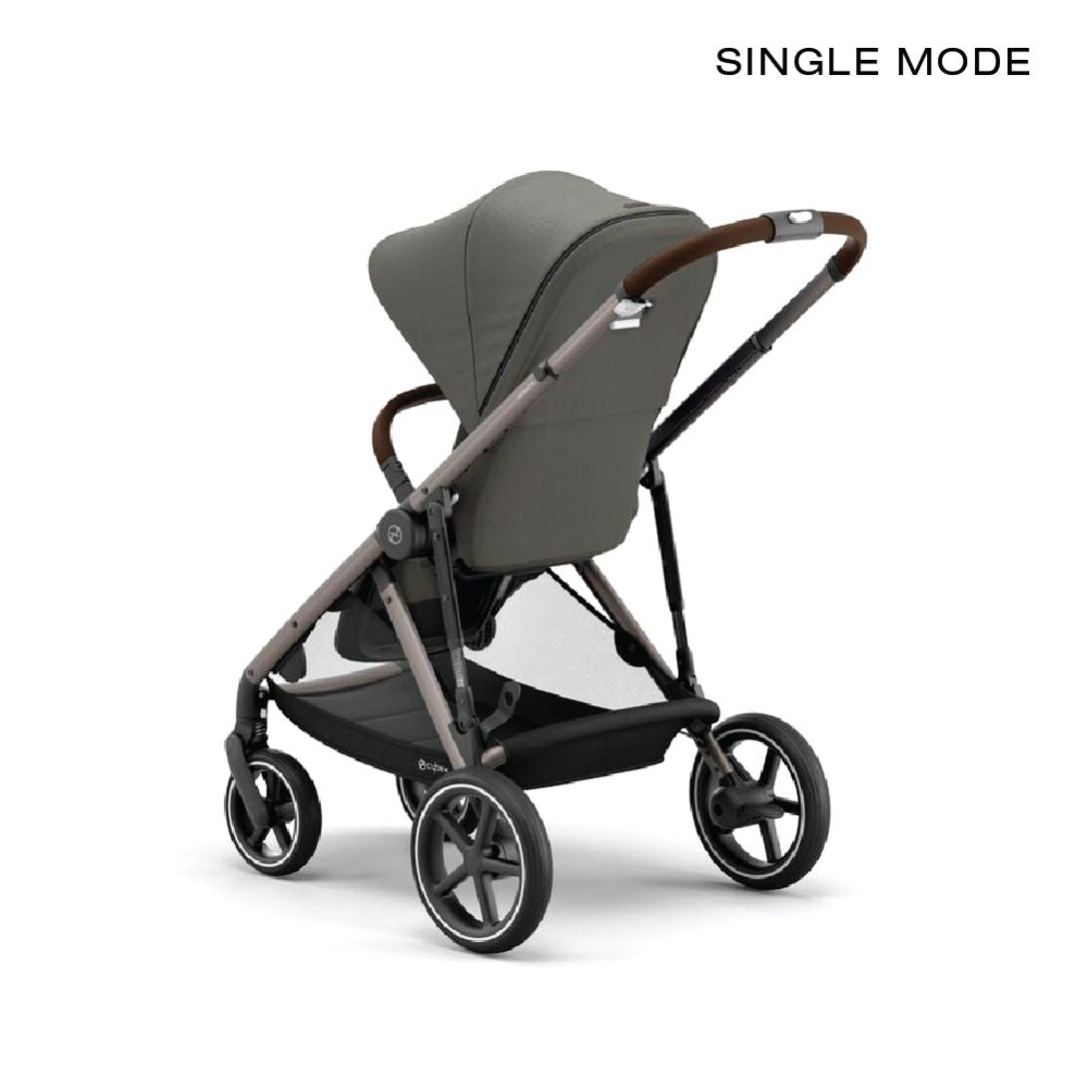 Cybex Gazelle S All in One Stroller, Single Mode - Taupe/Soho Grey