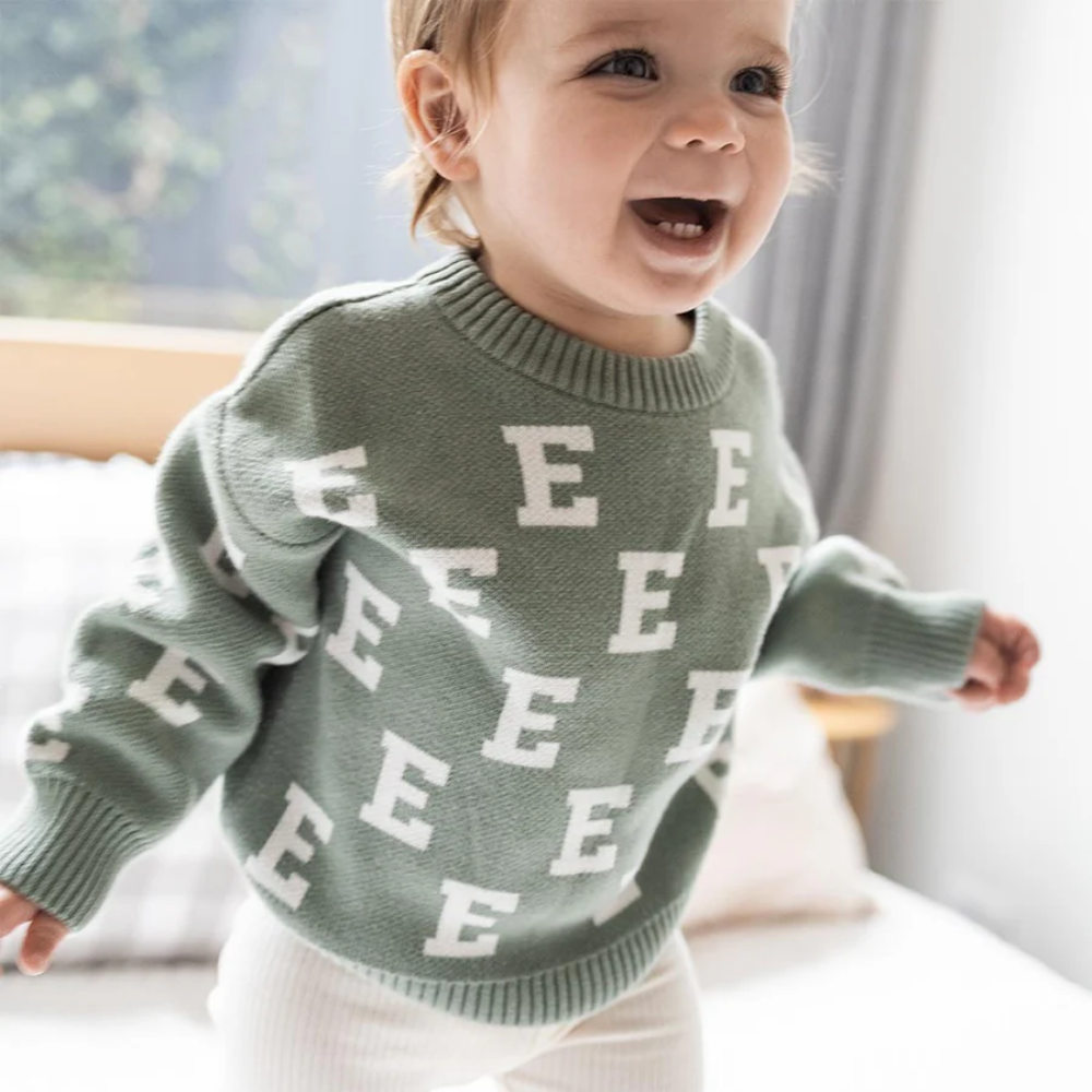 NamelyCo's Personalised Alpha Jumper - Lily Pad