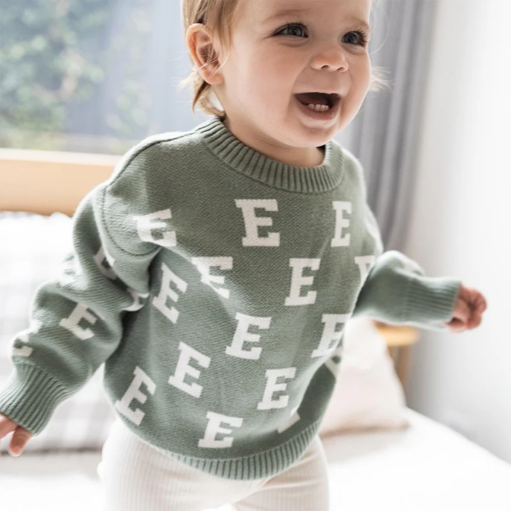 NamelyCo Personalised Alpha Jumper - Lily Pad