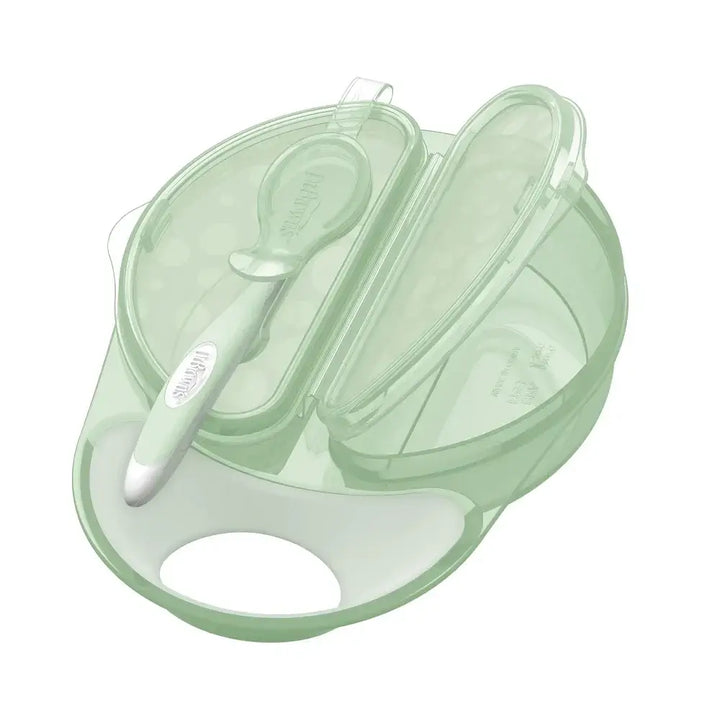 Dr. Brown’s Travel Fresh Bowl and Spoon - Light Green -1 Pack