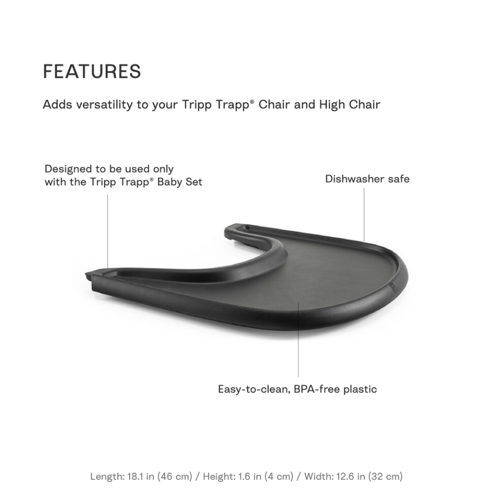 Stokke Tray – Attachable Tray for Tripp Trapp Chair with Baby Set, BPA –