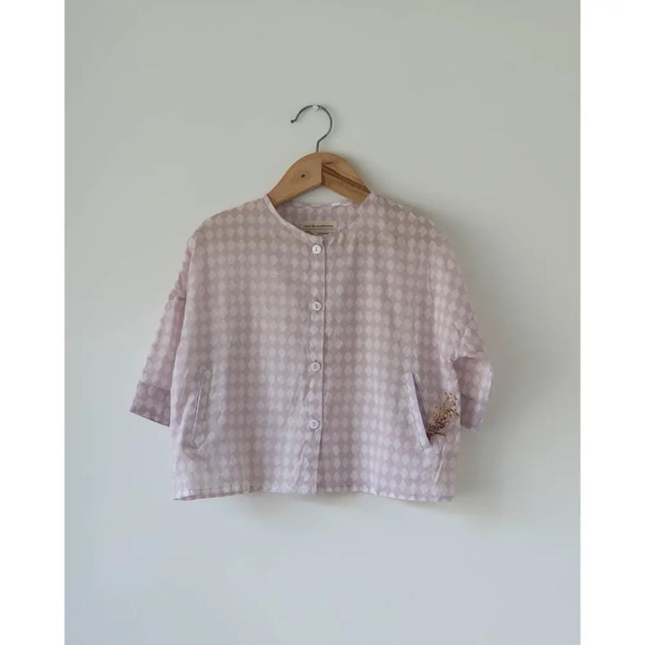 Love The World Today Shared Secrets Co-Ord In Lilac Rhombus For Boys