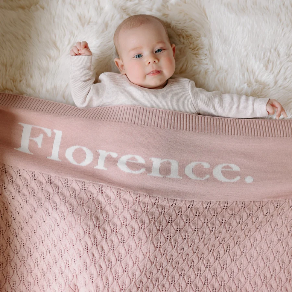 NamelyCo Heirloom Name Blanket - Ballet