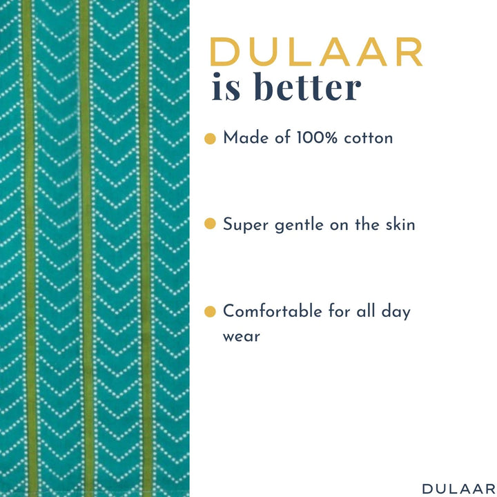 Dulaar Cotton Kurta Pyjama Set for Boys (Gota Work)-Zig and Zag
