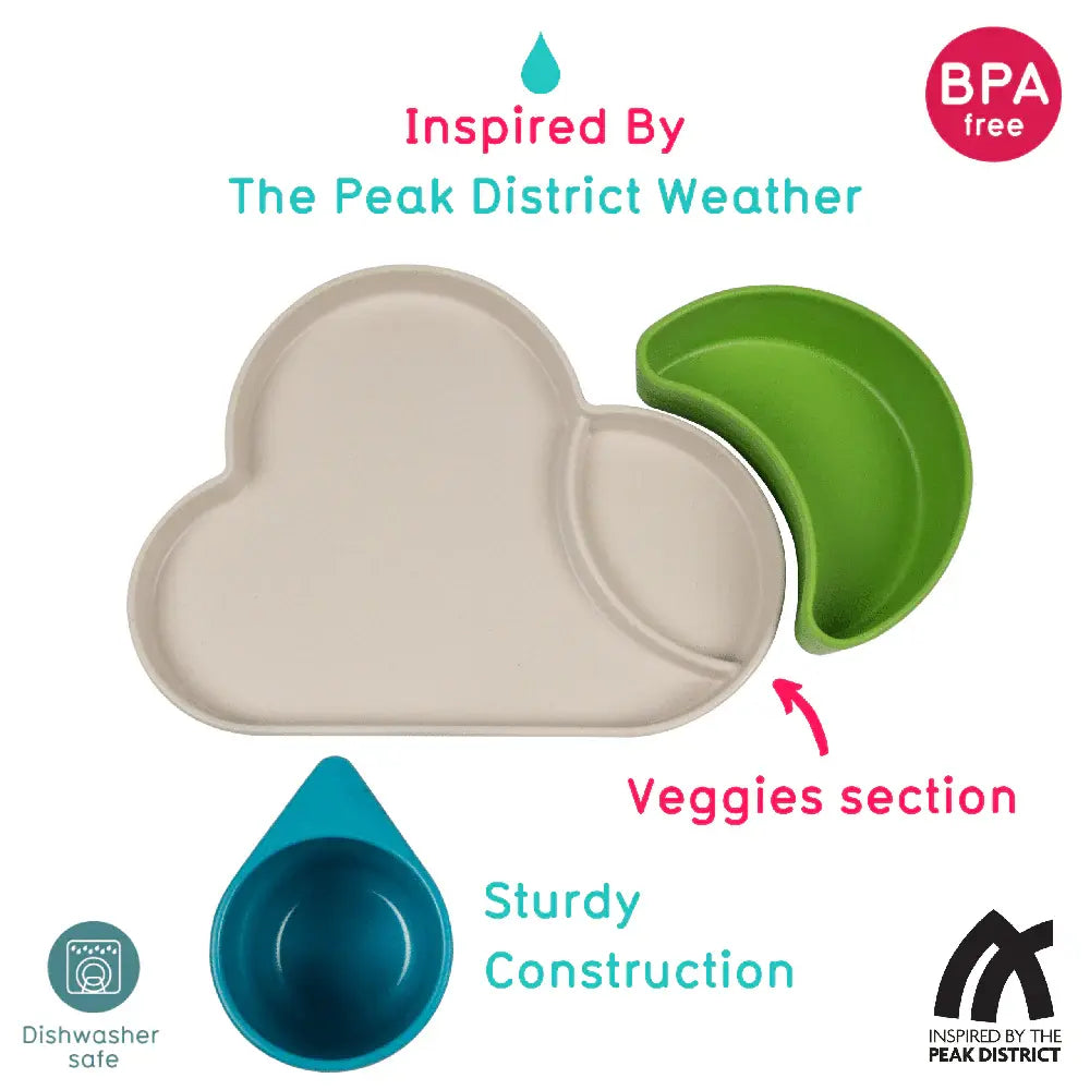 Eco Cloud Dining Set - Blue/Green
