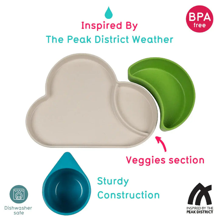 Eco Cloud Dining Set - Blue/Green