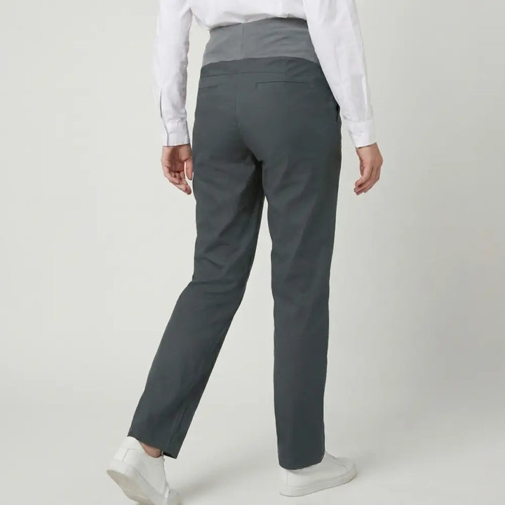 SOL MAMA Drawstring Over Bump Pants - Dark Grey
