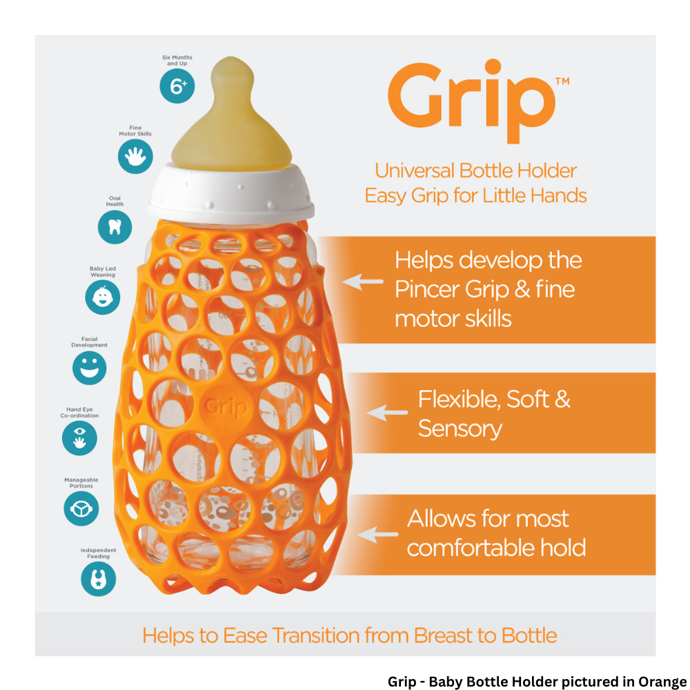 Cognikids Grip Baby Bottle Gripper - Blush