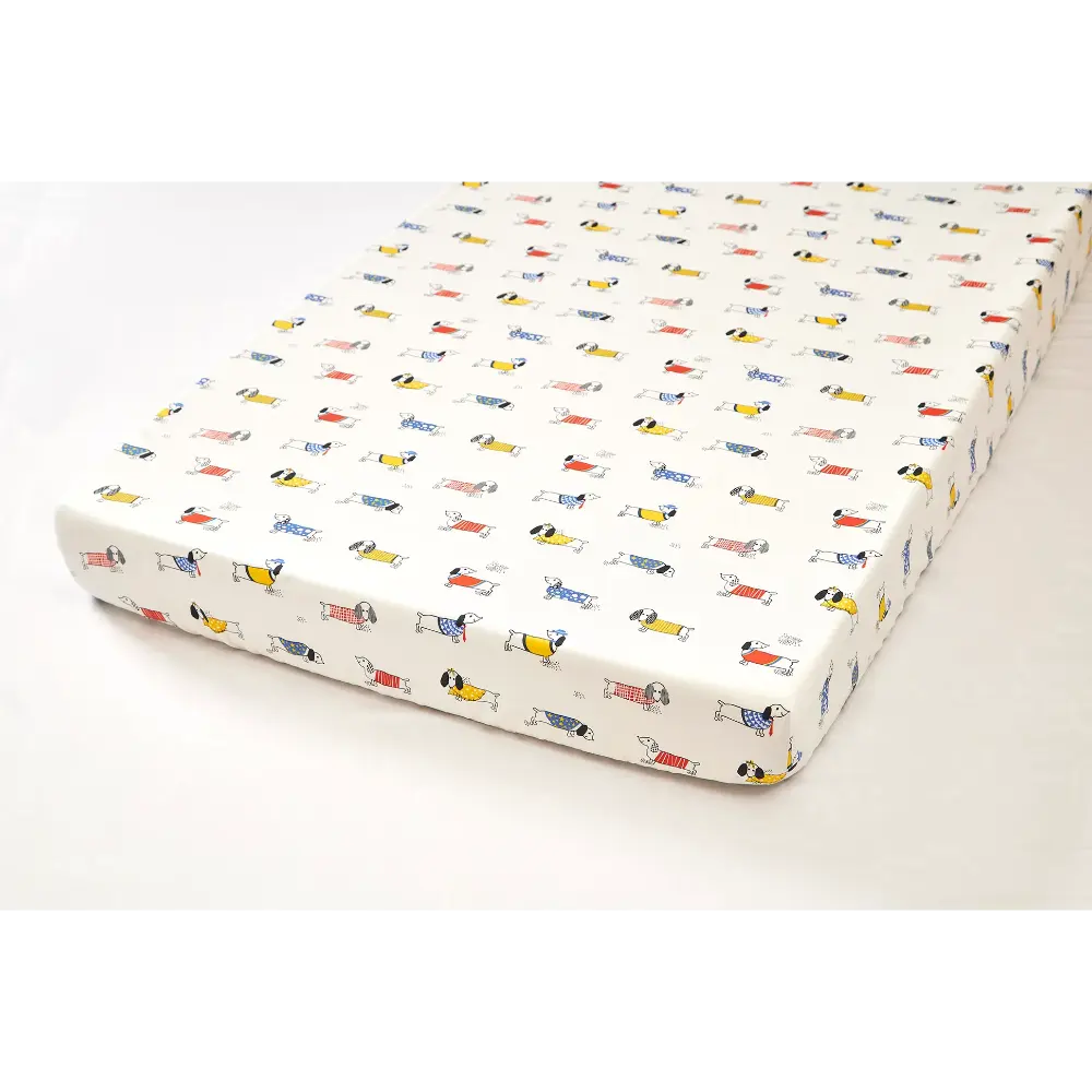 Annasimona Kids Fido Fitted Cot Sheets - Set of Three - Fido - ONE SIZE