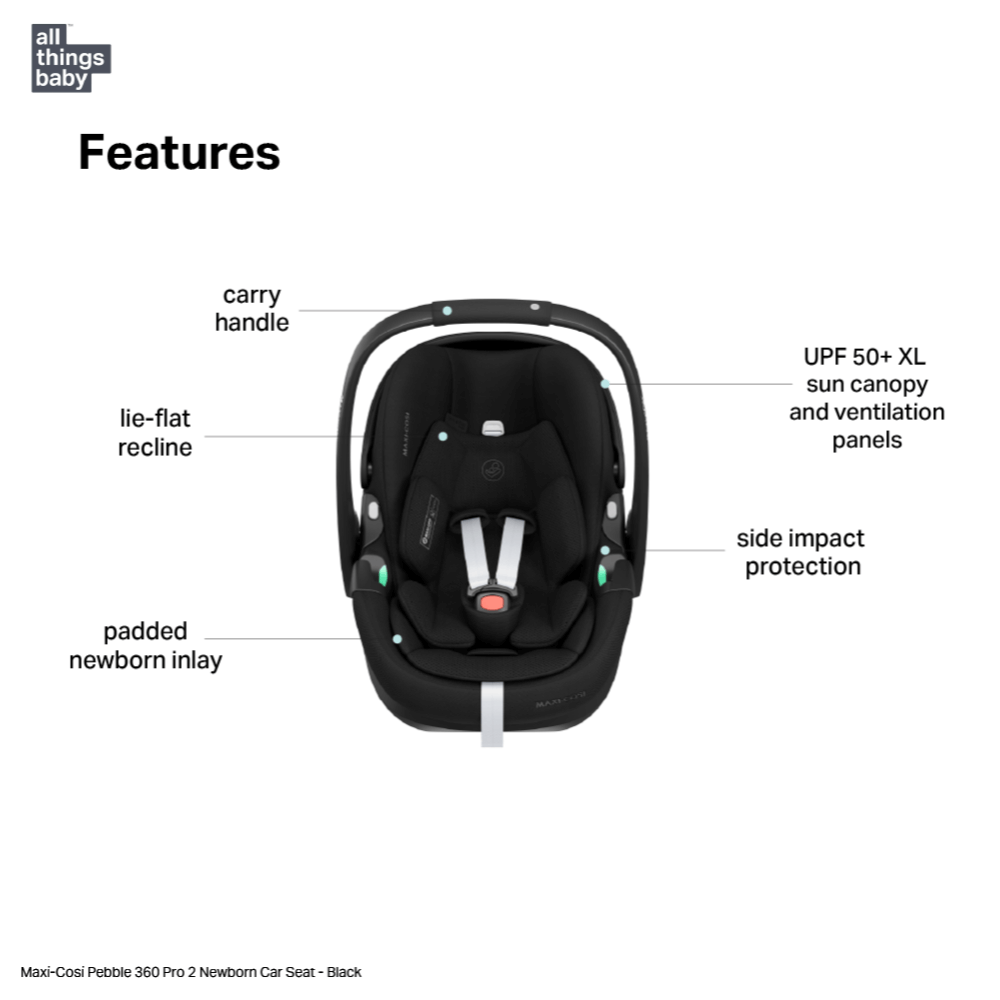maxi cosi pebble car seat and base Maxi-Cosi Pebble 360 Pro² Newborn Car Seat, Rear-Facing, Lie-Flat Recl – AllThingsBaby.com