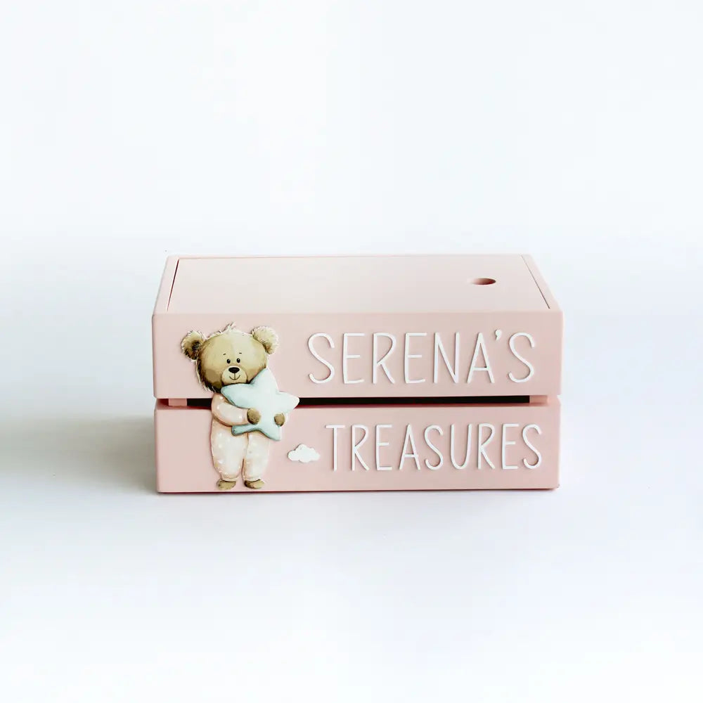The Tiny Trove My Treasure Box (Teddy) - Pink