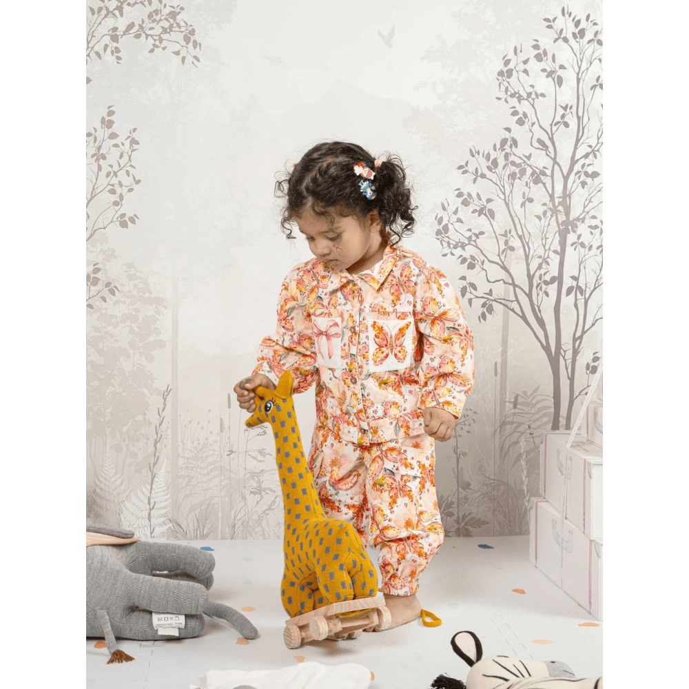 The Baby Trunk Organic Cotton Jogger Set Gift Box for Girls (Pack of 2)