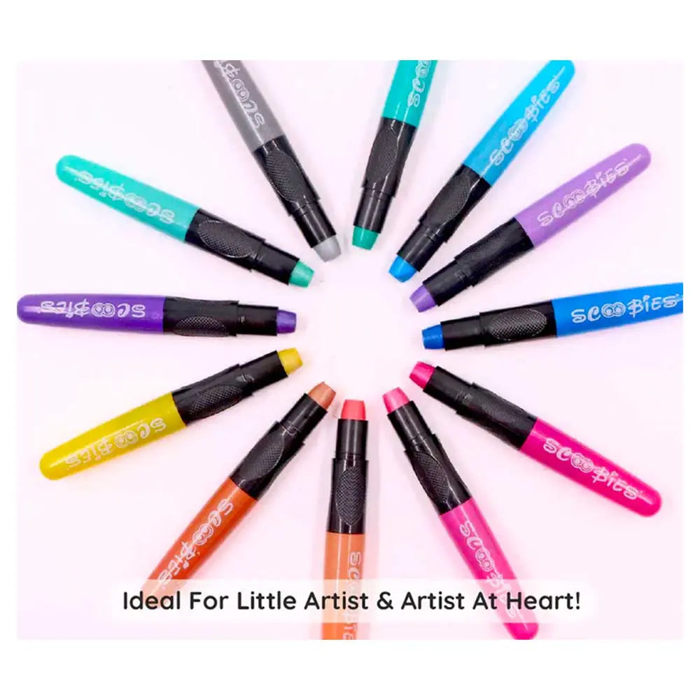 Scoobies Metallic Silk Crayons