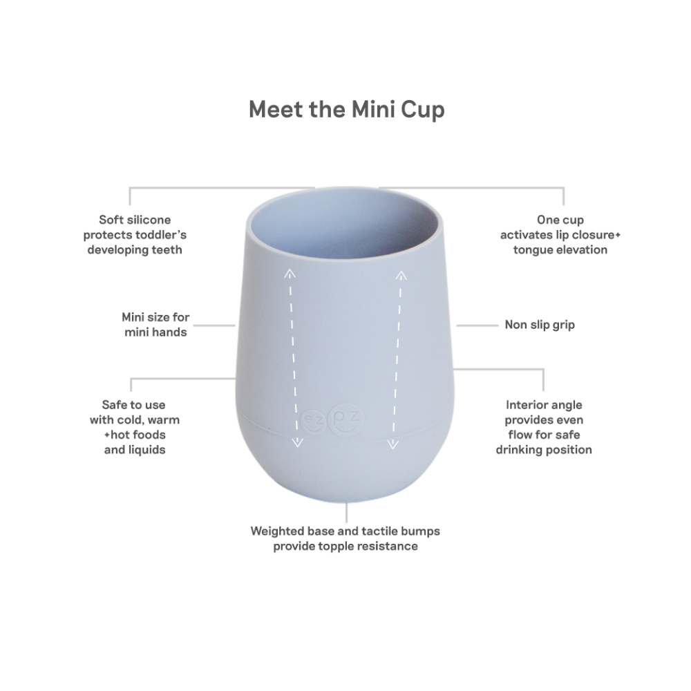 ezpz Mini Cup + Straw Training System for Toddlers