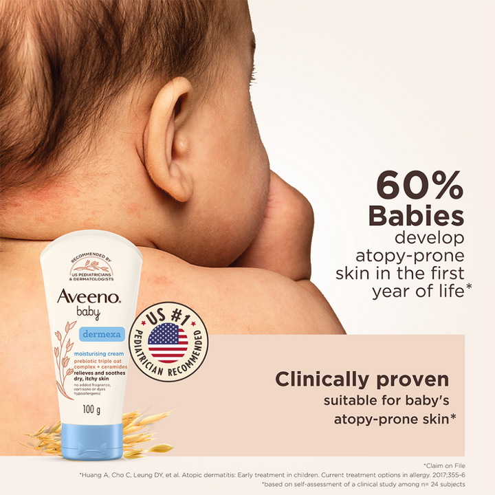 Aveeno Baby Dermexa Moisturising Cream - 100gms