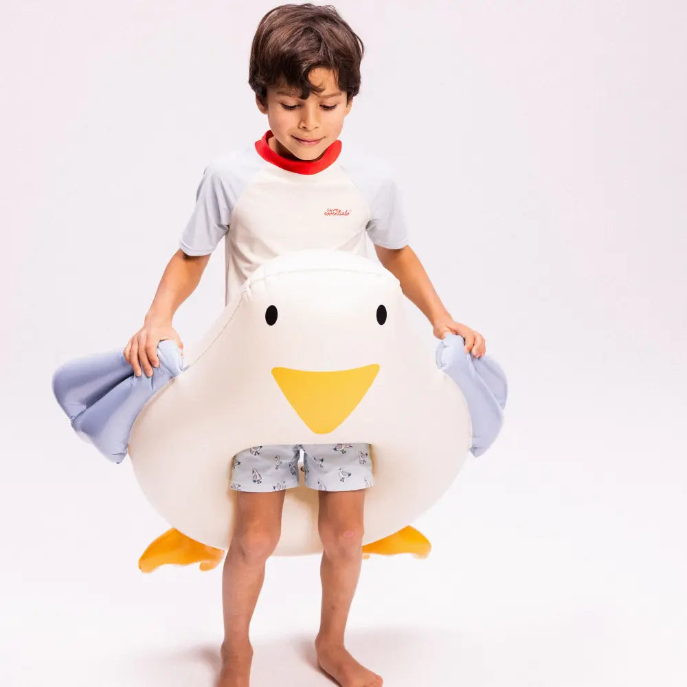 Swim Essentials Swim Ring, Inflatable Kids Pool Float,  Ø 65 cm - Multicolored Sunny Seagull