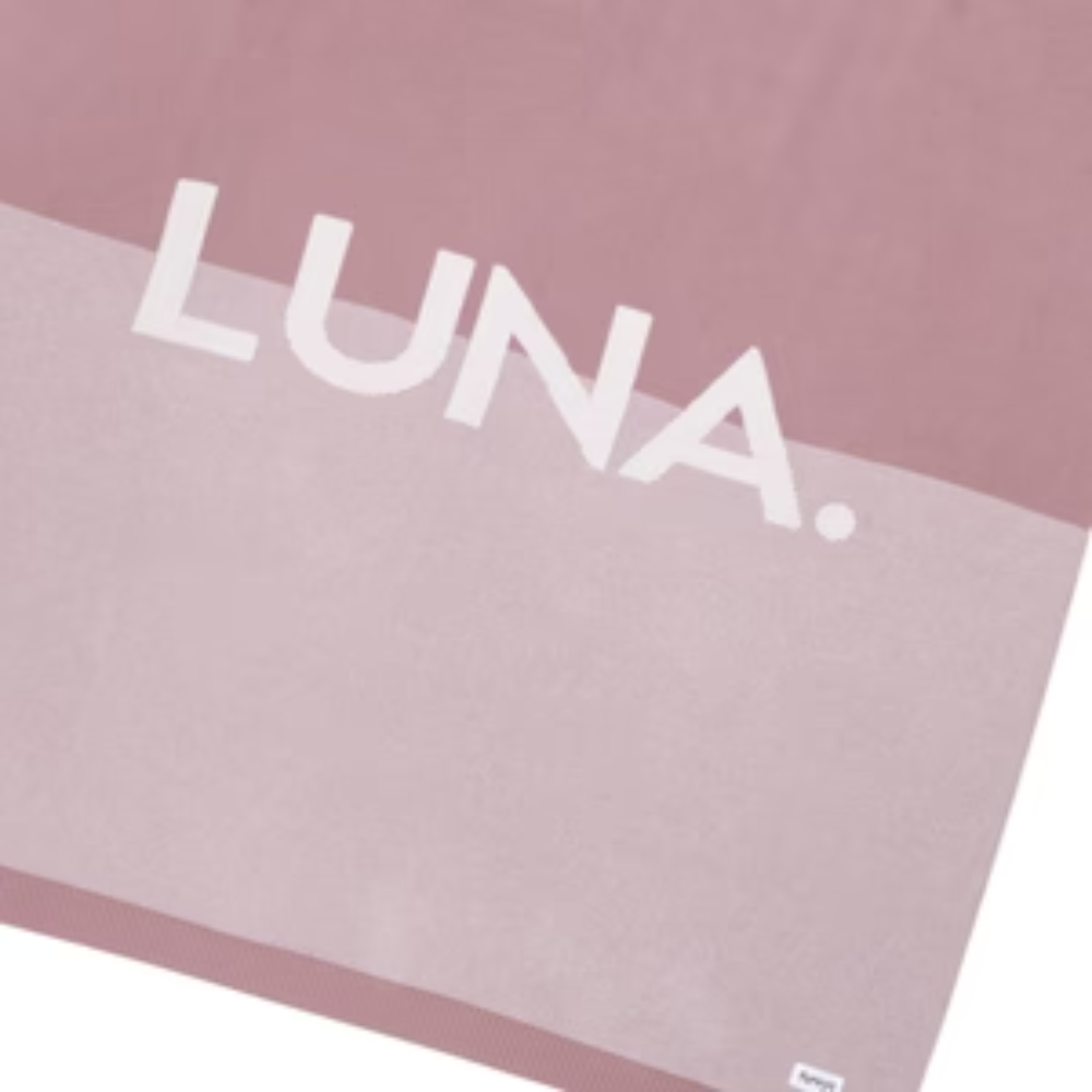 NamelyCo Splice Name Blanket - Oatmeal Splice: Rose Bloom