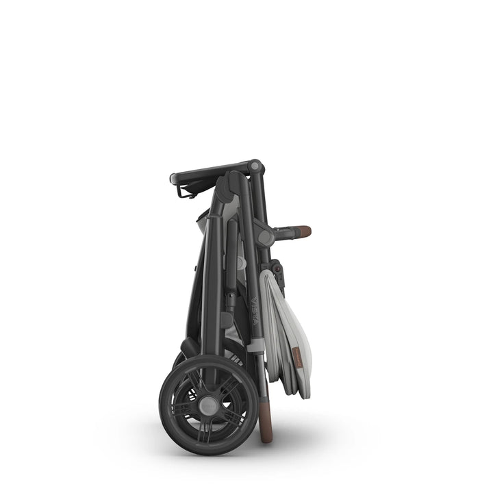 UPPAbaby Vista V3 Reversible Seat Stroller, Flat Recline, Multiple Seat Configurations, Converts to Sibling Stroller, Includes Insect Net and Rain Cover, up to 4 Years - Savannah/Pearl Grey