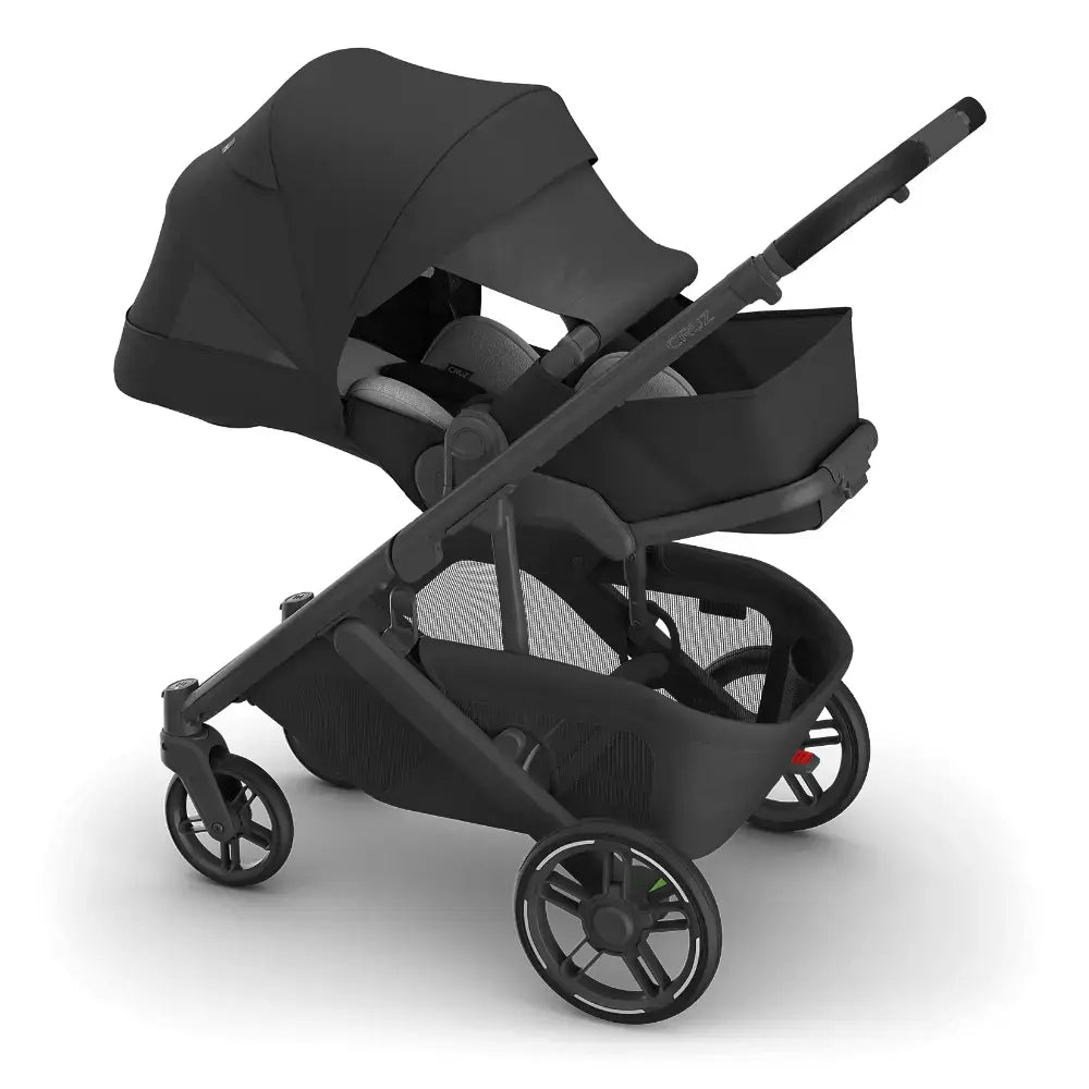 UPPAbaby Cruz V3 City Stroller, Reversible Seat, Flat Recline, Includes Bumper Bar, Insect Net, Rain Cover, up to 4 Years - Jake/Charcoal