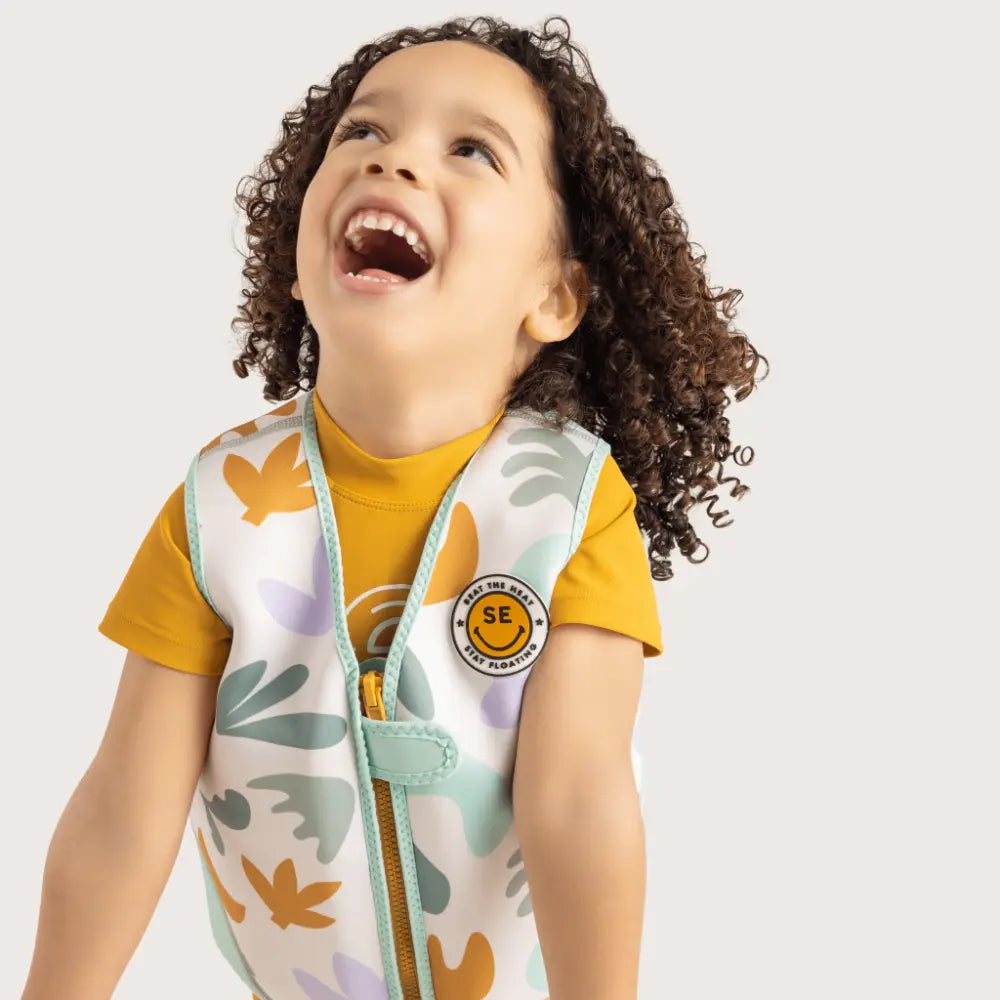 Swim Essentials Swim Vest, Kids Float Vest for Ages 3-6 Years (18-30 kgs), Multicolor - Abstract