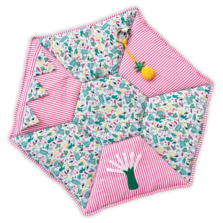 GWD Kids Tropical Paradise Play Gym &amp; Sensory Mat Set