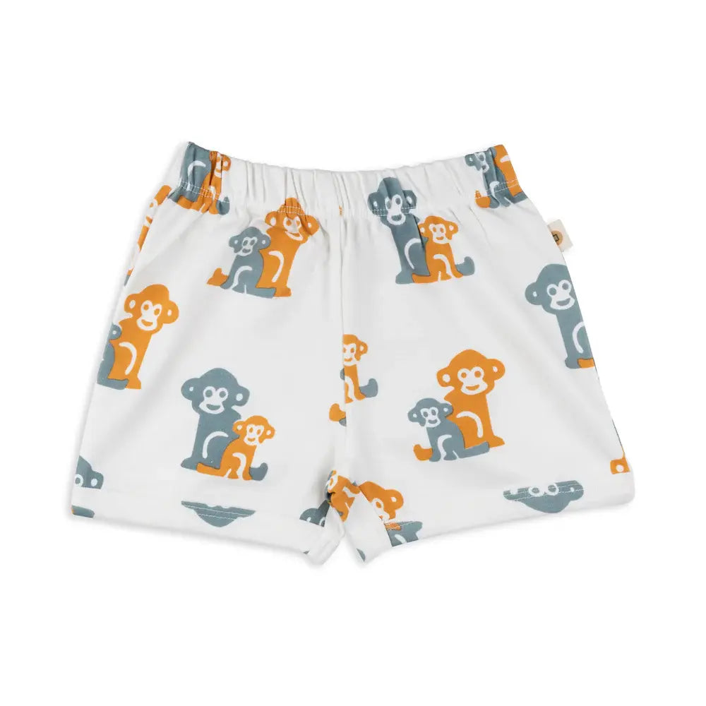Dulaar Organic Tee &amp; Shorts Co-ord Set - Two Little Monkeys