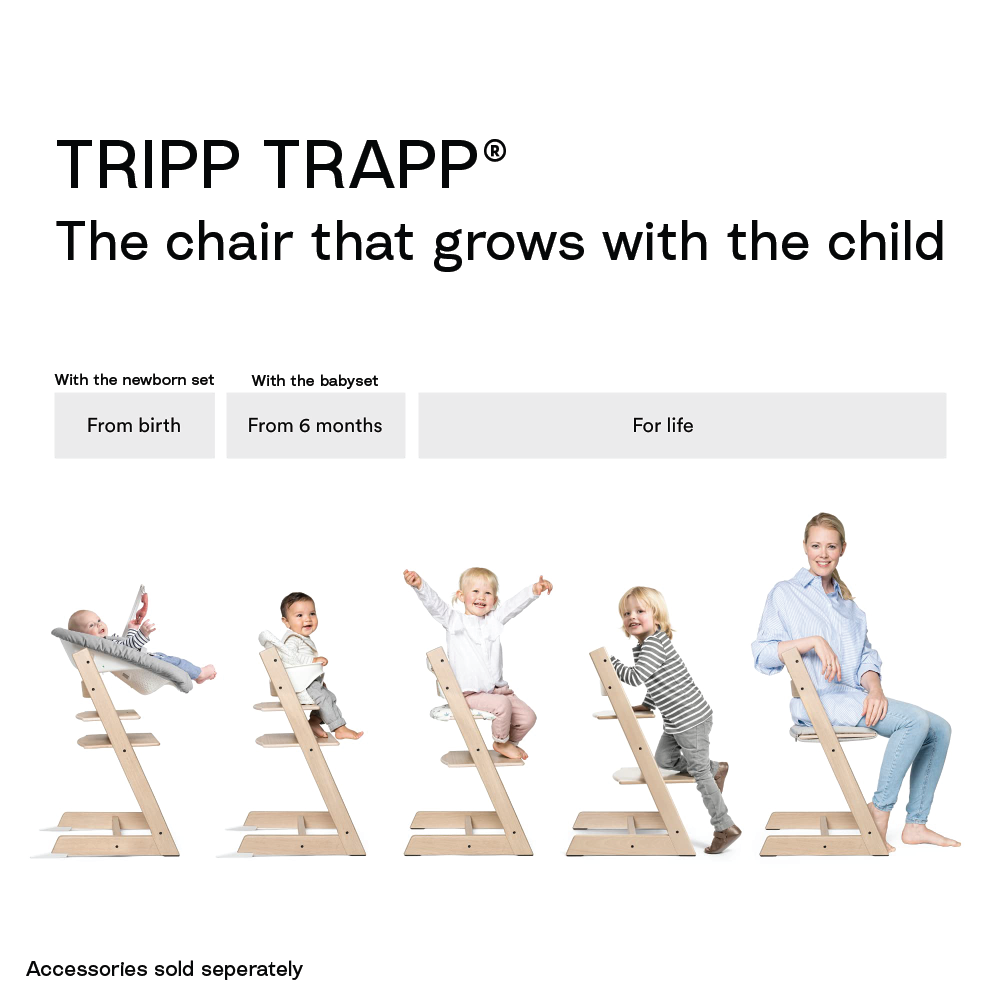 Stokke® Tripp Trapp High Chair Combo with Baby Set and Harness