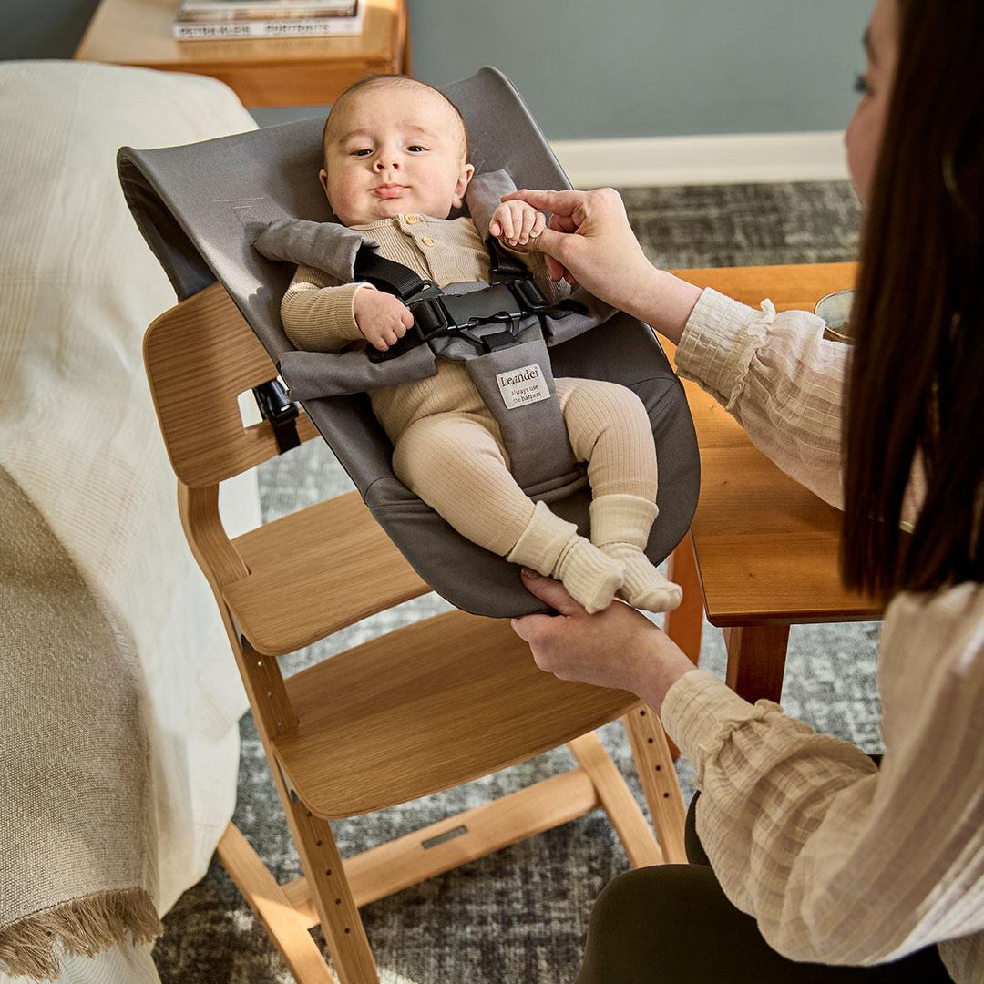 Leander Newborn Seat For Leander Highchair - Cool Grey