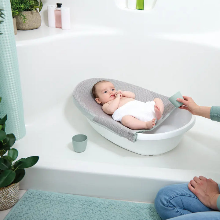 Ingenuity Room to Soak 4-in-1 Baby Bath Tub with Newborn Sling, Removable Support Seat &amp; Toddler Bath Space, 0-24 months